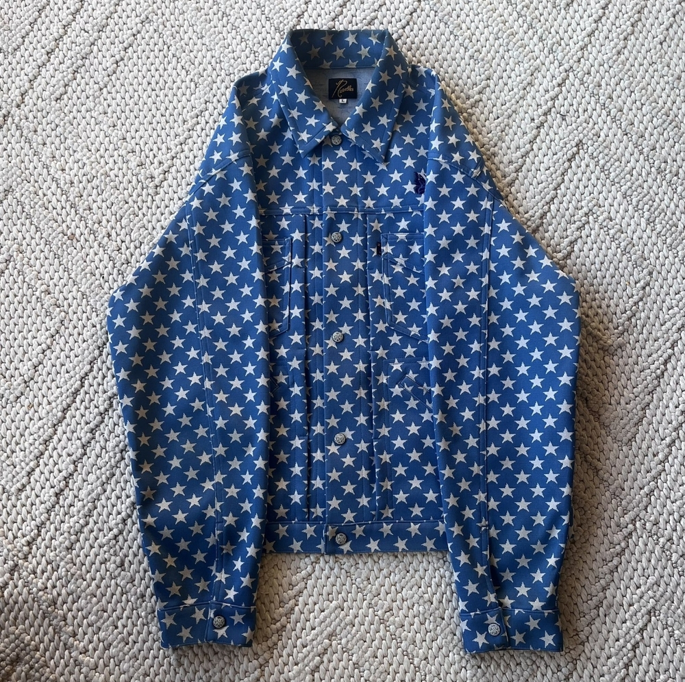 Needles SS23 'Penny Jean' Blue Lightweight Button Up Jacket - Picture 2 of 7
